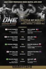 Watch ONE FC 2 Battle of Heroes Undercard Myflixer