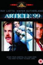 Watch Article 99 Myflixer