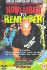 Watch ECW - November To Remember '99 Myflixer
